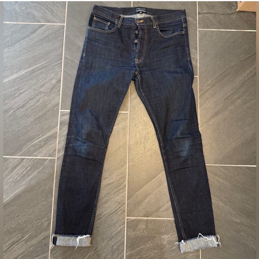 Lone Flag - Coast Denim - Raw hem selvedge denim